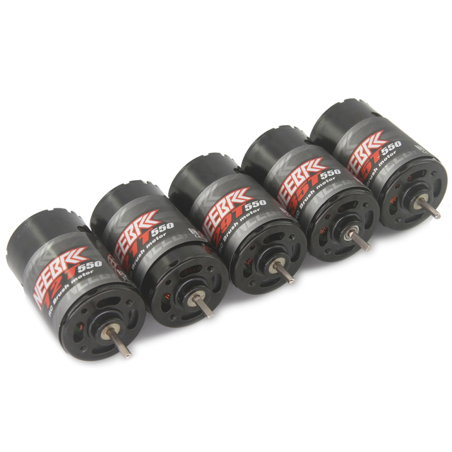NEEBRC 550 Metal Brushed Motor Waterproof 12T 21T 29T 35T 55T 1:10 RC Crawler Axial SCX10 AXI03007 JL 90046 TRX4 TRX6 Parts