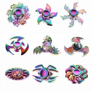 Custom Logo Printed 3D Cartoon <b>Fidget</b> Spinners Cheap Plastic <b>Metal</b> Finger <b>Toy</b> EDC Spinner Made in China - Product Image 4