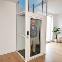 Ascenseur résidentiel de luxe moderne pour villa, élévateur électrique en acier au carbone, petits ascenseurs domestiques de marque JINMEITE pour personnes âgées et handicapées