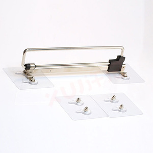 Perchero telescópico autoadhesivo extraíble para pantalones, accesorio para armario, material de hierro, acabado plateado - Product Image 1