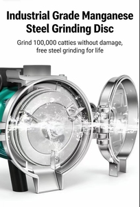 เครื่องบดข้าวโพดมอเตอร์ทองแดง 3500 วัตต์ พร้อมตัว<span class=keywords><strong>แปลง</strong></span>ความถี่  ประสิทธิภาพสูง สำหรับใช้ในครัวเรือน 220 โวลต์  บดแป้งธัญพืชเชิงพาณิชย์ - Product Image 5