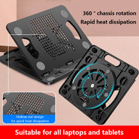 Support de bureau pliable réglable à 360 degrés Support vertical pour ordinateur portable en plastique
