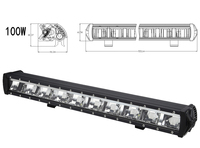 Lampu sorot led, cahaya bar off-road truk trailer tambahan baris tunggal terang led bar cahaya atap mobil rak bumper lampu pods