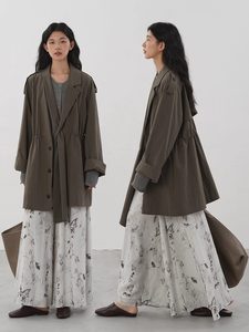 <span class=keywords><strong>Trench</strong></span> Coat da <span class=keywords><strong>Donna</strong></span> VV 2026 Nuovo Stile Casual con Cintura Decorativa e Colletto a Risvolto, <span class=keywords><strong>Trench</strong></span> Coat Chic Retrò a Maniche Lunghe - Product Image 4