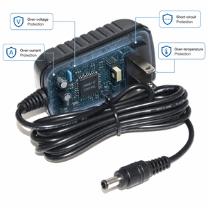 100 ~ 240V อินพุตอะแดปเตอร์แปลงไฟปลั๊กผนังของสหรัฐอเมริกา, ขั้วต่อ DC 5.5x2.1 มม. 12V 1A อะแดปเตอร์แปลงไฟ AC เป็น DC - Product Image 5