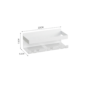 <span class=keywords><strong>Mensola</strong></span> in metallo da bagno a parete con ganci in acciaio inox scaffali di stoccaggio senza foratura Cross-border semplice doccia <span class=keywords><strong>Shampoo</strong></span> Rack - Product Image 4