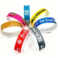 Bracelet en papier synthétique Tyvek personnalisé, imperméable, en gros, bracelet holographique, numéro de série, impression de code QR pour les événements
