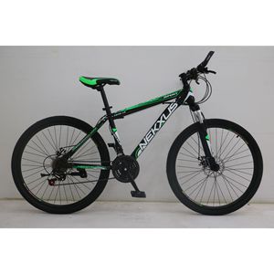 Bicicleta de Montaña Económica de 26 Pulgadas y 21 Velocidades con Frenos de Disco Hidráulicos, Cuadro de Acero y Amortiguación - Product Image 1