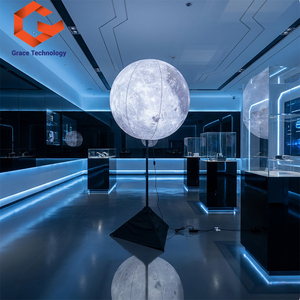 Globo Inflable con Trípode en Forma de <span class=keywords><strong>Luna</strong></span> para Decoración de Eventos, Globo Inflable Publicitario con Iluminación LED - Product Image 1