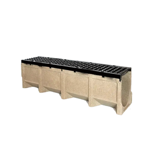 <span class=keywords><strong>Grille</strong></span> de drainage routier en <span class=keywords><strong>fonte</strong></span> ductile EN1433 D400 avec canal en béton polymère pour drainage routier - Product Image 3