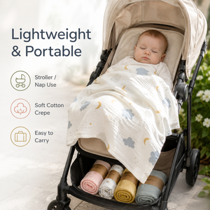 Custom Digital Printing Organic Cotton Muslin <strong>Toddler</strong> Infant Blankets Double Layer Soft Baby Swaddle for Kids' <strong>Bedding</strong> - Product Image 1