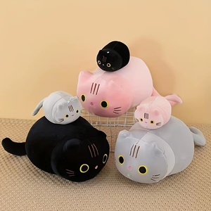Linda Muñeca de Gato, Muñeca de Gato Suave, Almohada de Dibujos Animados, Juguete de Peluche de Gato Redondo, Almohada de Gato, Adecuada para Colocar en Muebles - Product Image 5