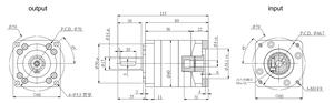 Réducteur harmonique de précision à angle droit 90 degrés 42 60 90 120, arbre creux ODM, rapport 1:1 - Product Image 2