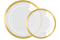 Assiettes à dessert jetables écologiques en plastique de 7,5 pouces, blanches, or rose, argent, noir, pour mariages, fêtes, occasions Horeca, vente en gros