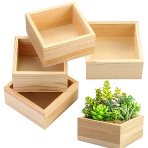 Fournitures de <span class=keywords><strong>jardin</strong></span> personnalisées <span class=keywords><strong>en</strong></span> usine OEM Boîte à fleurs <span class=keywords><strong>en</strong></span> <span class=keywords><strong>bois</strong></span> Pots de <span class=keywords><strong>jardin</strong></span> <span class=keywords><strong>pour</strong></span> jardinières succulentes Petite boîte à fleurs carrée - Product Image 3
