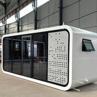 Maison préfabriquée de luxe moderne et portable de type Apple Cabin de 20/40 pieds, maison modulaire Apple Cabin de 20/40 pieds