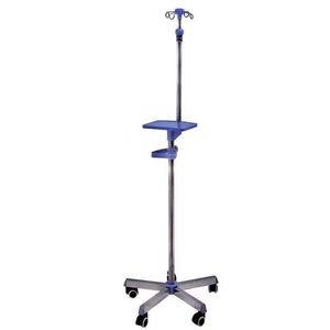 Soporte para Suero IV Houde Kangyuan HD-222 de Acero Inoxidable con Bandeja para Uso Hospitalario, Clínico y Veterinario - Product Image 1