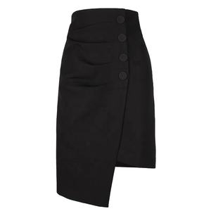 Mode Noir unicolore Serré <span class=keywords><strong>Jupe</strong></span> <span class=keywords><strong>portefeuille</strong></span> Femmes Bureau Moulante Jupes Dames Jupes - Product Image 5