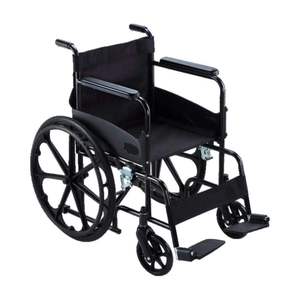 Meilleur fauteuil roulant manuel léger et pliable en promotion pour personnes âgées et handicapées avec repose-pieds amovibles disponible - Product Image 2