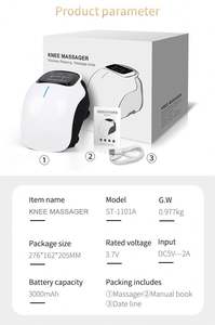 Mesin pemijat lutut pereda nyeri nirkabel, mesin pemijat lutut fisioterapi pintar dengan panas - Product Image 6