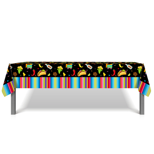 Huancai-mantel De Fiesta Mexicana, cubierta De mesa desechable De Taco Cactus, mantel De plástico <span class=keywords><strong>para</strong></span> Cinco De Mayo, suministros De Fiesta - Product Image 5