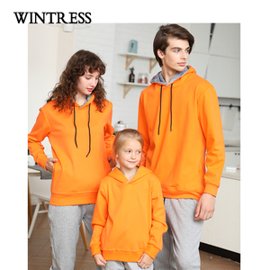 Orange Velvet <strong>Hoodie</strong> Women,mens Pullover Cashmere Sweatshirt <strong>Hoodie</strong> Custom Logo Korean <strong>Plain</strong> <strong>Black</strong> Family <strong>Hoodie</strong> 500gsm - Product Image 3