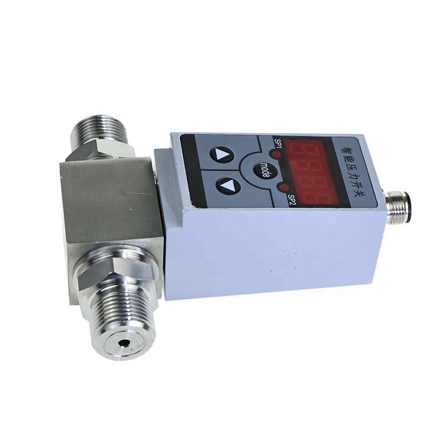 Intelligent Differential Pressure Controller with Two-way PNP NPN 4-20ma Output IP65 Digital Automatic Pressure Control Switch