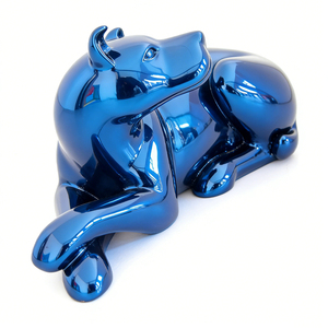 Escultura de Perro Abstracta de Resina Electrochapada Moderna y Personalizable para Decoración del Hogar, Artículo Coleccionable con Tamaño Personalizado - Product Image 6