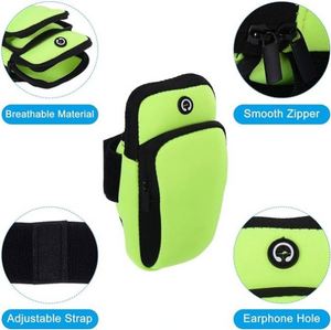 Brassard de sport multifonctionnel pour smartphone avec trou pour écouteurs et poches pour coureurs – Sac de course en plein air – Promotion - Product Image 3