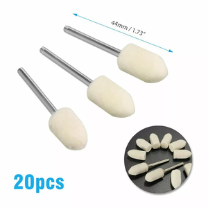 OEM & OBM Tampons de polissage personnalisables en feutre de 150 pièces Kit rotatif en plastique de laine de roue <span class=keywords><strong>Type</strong></span> de tampon abrasif - Product Image 4