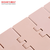 Chaîne de convoyeur en plastique Hongsbelt HS-820-K325, chaîne supérieure pour tapis roulant à lattes