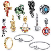 2022 Marvel Avengers Pandoraer Quyến Rũ Nhà Sản Xuất Bán Buôn Gốc Chất Lượng Cao S925 Bạc DIY Bracelet Charm