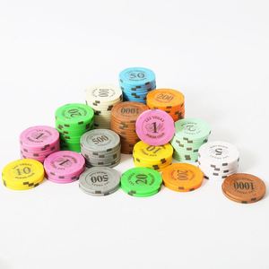 Nouvelles jetons de poker personnalisés en plastique avec impression laser, gravure UV et impression UV, en boîte, pour jeu de table Texas Hold'em - Product Image 5