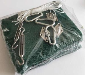 <span class=keywords><strong>Voile</strong></span> <span class=keywords><strong>d</strong></span>'<span class=keywords><strong>ombrage</strong></span> <span class=keywords><strong>d</strong></span>'extérieur, pare-soleil en HDPE noir et blanc, avec kits de quincaillerie en acier inoxydable - Product Image 5