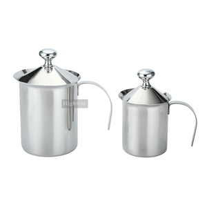 HIGHWIN Cappuccino Café Latte <span class=keywords><strong>Mousseur</strong></span> Pichet <span class=keywords><strong>Barista</strong></span> <span class=keywords><strong>Mousseur</strong></span> <span class=keywords><strong>à</strong></span> <span class=keywords><strong>Lait</strong></span> en Acier Inoxydable - Product Image 4