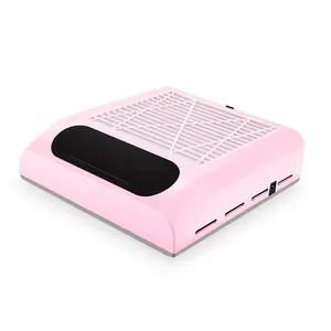 Professional 80W Portable Manicure Vacuum Cleaner Nail Dust Machine Collector Strong Suction With Powerful Fan Use Salon Home