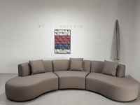 Meistverkauftes Langlebiges Modernes Rundes Modulares Ecksofa Gepolsterte Lounge-Sitzkissen für Wohnzimmer Hotel Apartment Nutzung