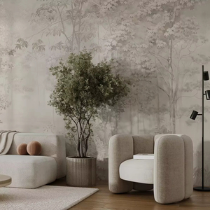 <span class=keywords><strong>วอลเปเปอร์</strong></span>ภาพจิตรกรรมฝาผนังลายป่าที่มีเสน่ห์ <span class=keywords><strong>ฉาก</strong></span>ธรรมชาติที่สมจริงสำหรับตกแต่งห้องนั่งเล่นและห้องนอน - Product Image 2