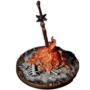 Juguetes de Caja Sorpresa de Resina PVC Personalizados OEM 2025 de Alta Calidad, Figura de Acción y Adornos Luminosos de Fuego con Luz, Espada Brillante Dark Souls - Product Image 1
