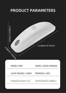 Lumière <span class=keywords><strong>laser</strong></span> clignotante verte décorative rechargeable pour voiture Lumière pilote à distance de toit automobile Pluie Brouillard Météo Anti-fatigue - Product Image 6