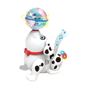 Trottola Elettrica Educativa Rotante Yuglow, Design Cartoon Panda e Cucciolo con Suoni e Luci - Product Image 5