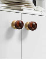 Poignées et boutons d'armoire en laiton massif Offre Spéciale poignée de placard en cristal naturel