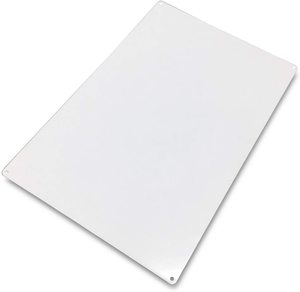 ป้ายโลหะอะลูมิเนียมสำหรับพิมพ์ลายแบบซับลิเมชั่น สีขาว ขนาด 8x12x0.026 นิ้ว สำหรับเครื่องรีดร้อน / พิมพ์ยูวี ขนาด 20 x 30 ซม. - Product Image 1