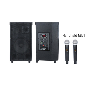 PL-4412A/<span class=keywords><strong>B</strong></span> Altoparlante Attivo Professionale 200W con Microfono Wireless, Woofer su Carrello per Computer, Sistema Audio Domestico e da Esterno - Product Image 4