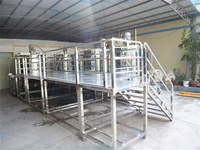 Machine de fabrication de savon liquide mélangeur de détergent liquide vaisselle réservoir d'agitateur shampooing lavage des mains équipement de mélange d'homogénéisation