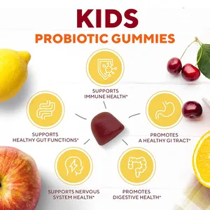 Probiotik gummy bears probiotik gummies kesehatan pencernaan prebiotik untuk anak-anak