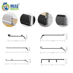 Battiscopa in Metallo Nero per <span class=keywords><strong>Cucina</strong></span>, Battiscopa in Lega di Alluminio per Cartongesso, Battiscopa Angolare in Plastica per <span class=keywords><strong>Cucina</strong></span> - Product Image 5