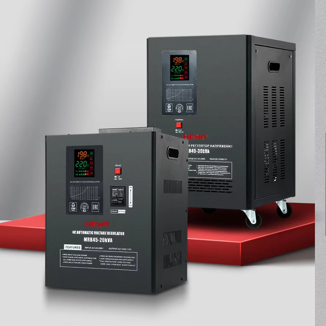 Single-Phase SVC AC Voltage Stabilizer 30KVA LED Display 45-280V Input Range 220V Output Toroidal Transformer Automatic Voltage