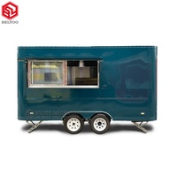 Remorque de nourriture entièrement personnalisable pour la crème glacée et le hot-dog avec fenêtre de concession Food Truck Kitchen