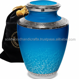 Urnes funéraires décoratives en laiton pour cendres d'adultes, urnes artisanales pour hommes et femmes, urnes décoratives, urnes funéraires - Product Image 1